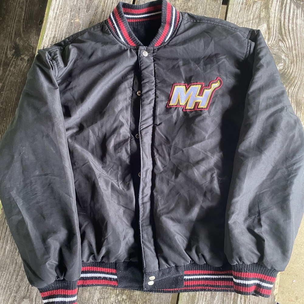 JH Design Miami Heat bomber jacket